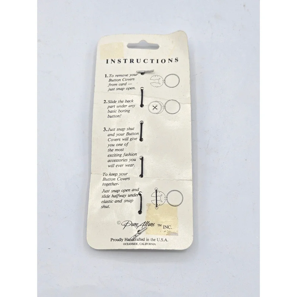 Whimsical Gardening Button‎ Covers - Pure Allure (New/NOS)